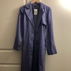 Women's Blue Long Coat